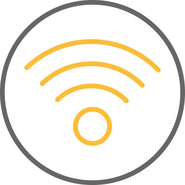 Wi-fi işaret simgesi.