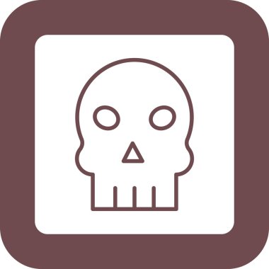 Kurukafa simgesi vektör illüstrasyonu