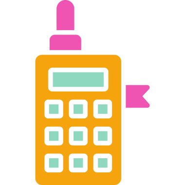 Hesap makinesi. Web simgesi basit illüstrasyon