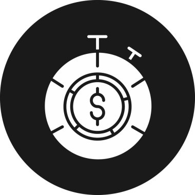 Para için. Web simgesi basit tasarım