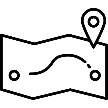 konum haritası simgesi. beyaz arkaplanda izole edilmiş web tasarımı için konum haritası vektör simgesi