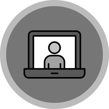 çevrimiçi web simgesi basit illüstrasyon