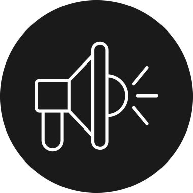 hoparlör simgesi, basit vektör çizim