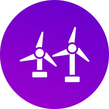 Yel değirmeni ikonu vektör illüstrasyonu