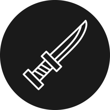 Vektör bıçağı simgesi illüstrasyonu