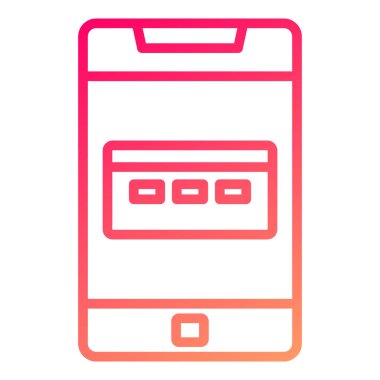 cep telefonu ikonu vektör illüstrasyonu