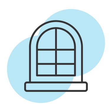 pencere simgesi vektör illüstrasyonu