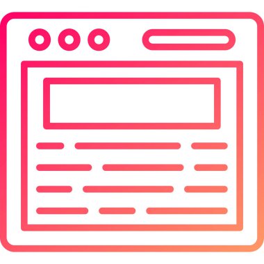 Web Tarayıcı. Basit illüstrasyon