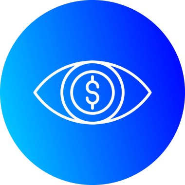 Dolar simgesi vektör illüstrasyonu