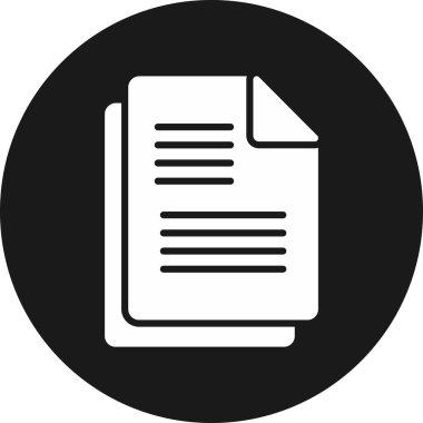 belge simgesi vektör illüstrasyonu