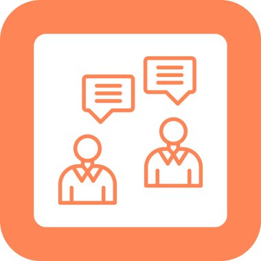 Sohbet simgesi vektör illüstrasyonu