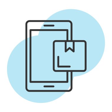 akıllı telefon simgesi vektör illüstrasyonu