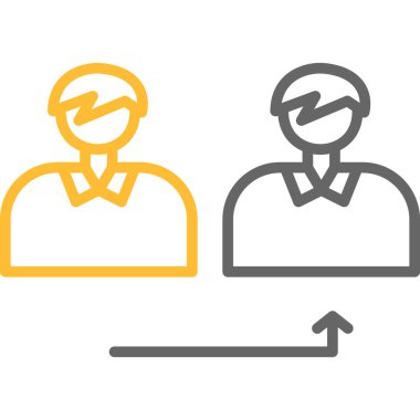 Müşteri desteği renk simgesi, vektör