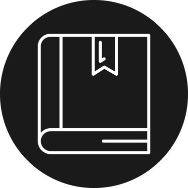 Modern kitap simgesinin vektör illüstrasyonu