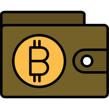 Kredi kartı ve vektör illüstrasyonlu para cüzdanı