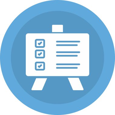 kontrol listesi simgesi vektör illüstrasyonu