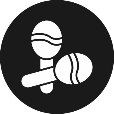 Tenis topu simgesi, basit vektör illüstrasyonu