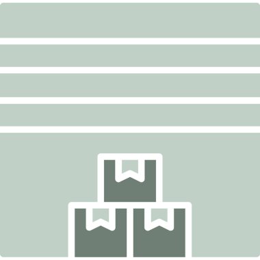 hediye kutusu simgesi, vektör illüstrasyonu