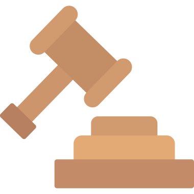 Adalet tokmağı ve kanun simgesi