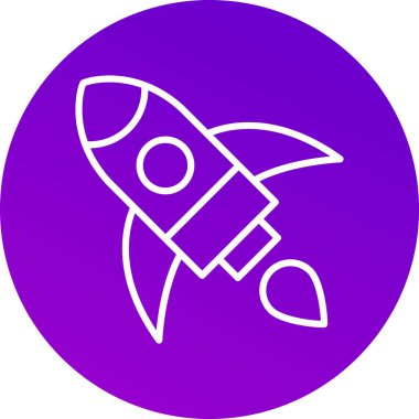 Roket simge vektör çizim