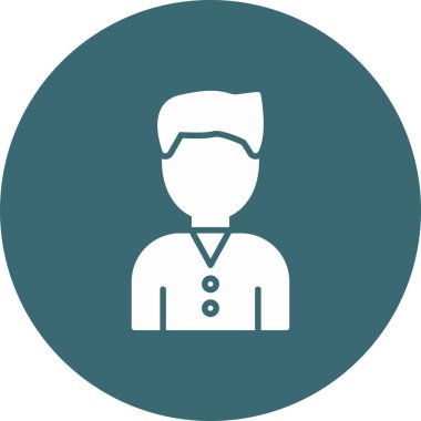 avatar erkek simgesi rozet stili