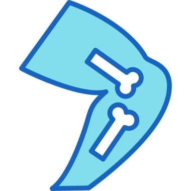 Kemik. Web simgesi basit illüstrasyon