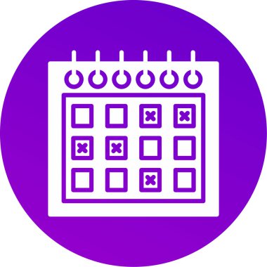 vektör Takvimi Simgesi illüstrasyonu