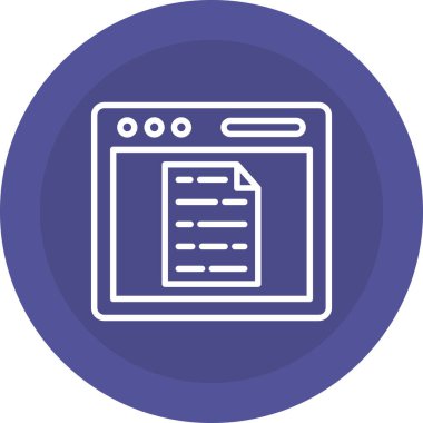 belge simgesi vektör illüstrasyonu