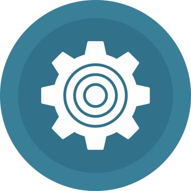 Vites düz simge vektör çizim