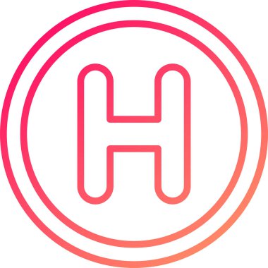 H harfi logo tasarım şablonu