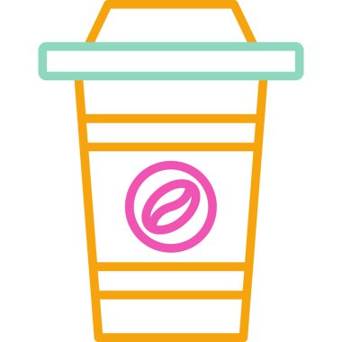 kahve fincanı ikonu vektör illüstrasyonu