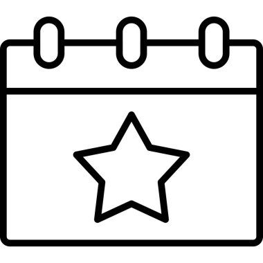 Takvim simgesi, vektör illüstrasyon tasarımı