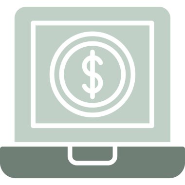 çevrimiçi bankacılık vektör simgesi