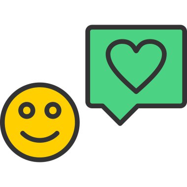 Web ve web sitesi veya mobil için sohbet vektör simgesi.