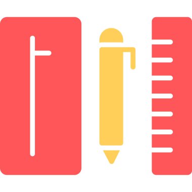 Kalem. Web simgesi basit illüstrasyon