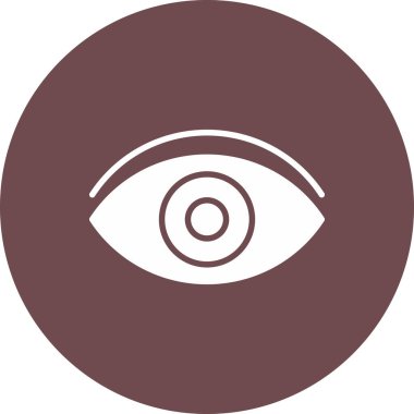 Göz simgesi vektör illüstrasyonu