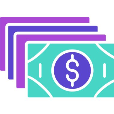 Para için. Web simgesi basit illüstrasyon