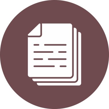 Belge. Web simgesi basit illüstrasyon