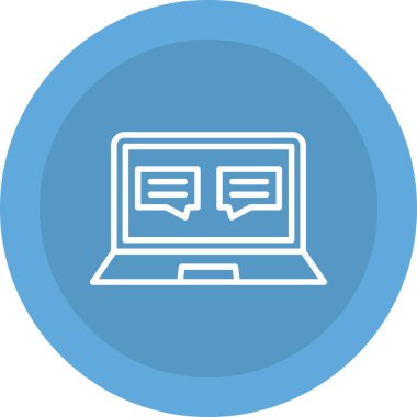 Bilgisayar. Web simgesi basit illüstrasyon