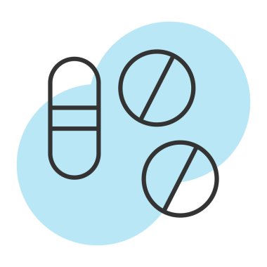 İlaç vektör ikonu. biçim düz grafik sembolüdür.