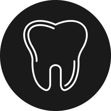 vektör diş ikonu resimlemesi