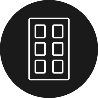 Beyaz arkaplanda mobilya simgesinin vektör illüstrasyonu