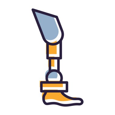 Bacak rengi ikonu, vektör. bacak işareti veya sembol çizimi