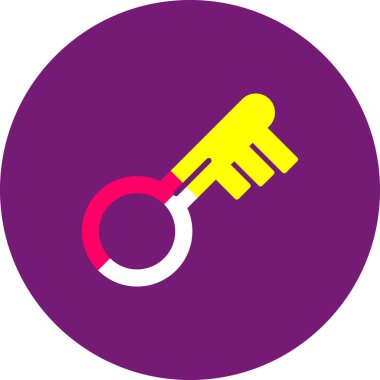 Anahtar simgesinin vektör illüstrasyonu