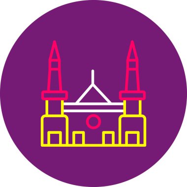 Ramazan ve dua simgesinin vektör illüstrasyonu.