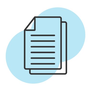 Vektör belgesi Simge illüstrasyonu