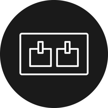 Pil. Web simgesi basit illüstrasyon