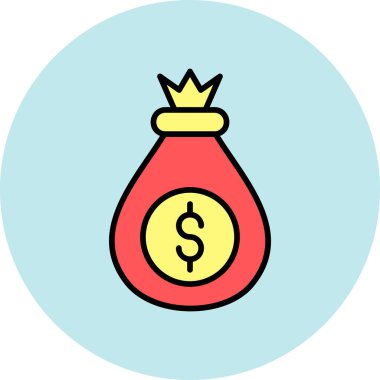 çanta çanta çanta simgesi doldurulmuş - taslak biçimi