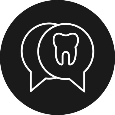 vektör diş simgesi illüstrasyonu