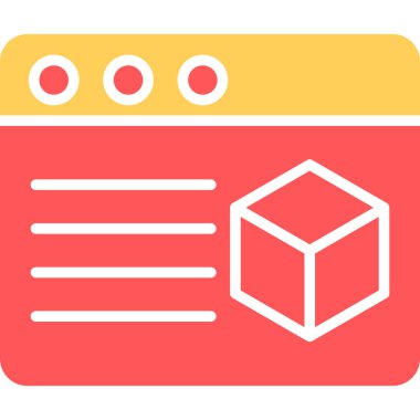 Teslimat. Web simgesi basit illüstrasyon